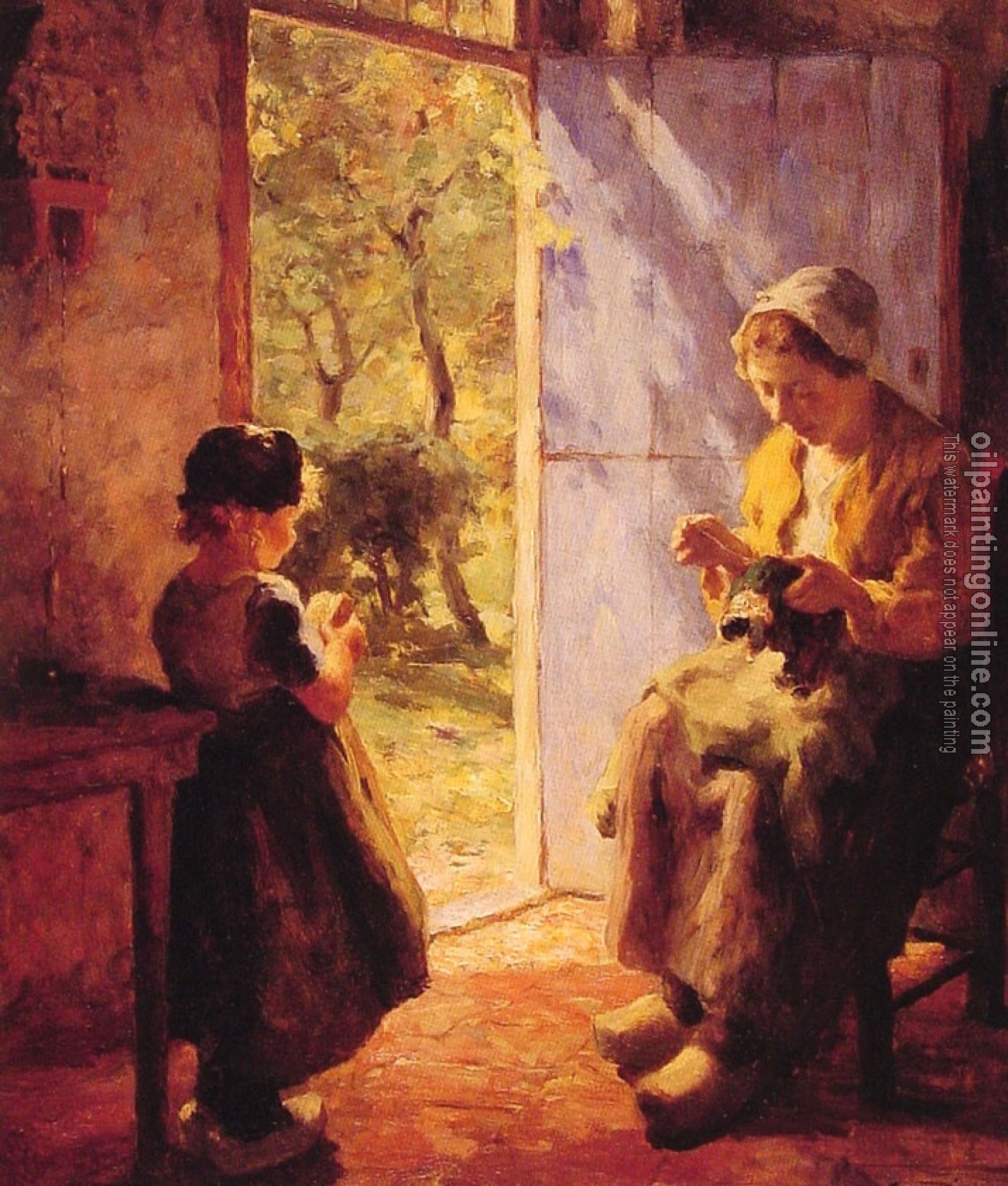 Evert Pieters - The Sewing Lesson
